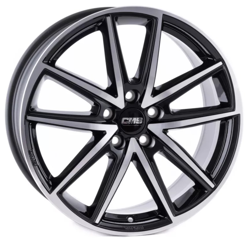 CMS WHEELS C30 ZWART GEPOLIJST 4250314124916